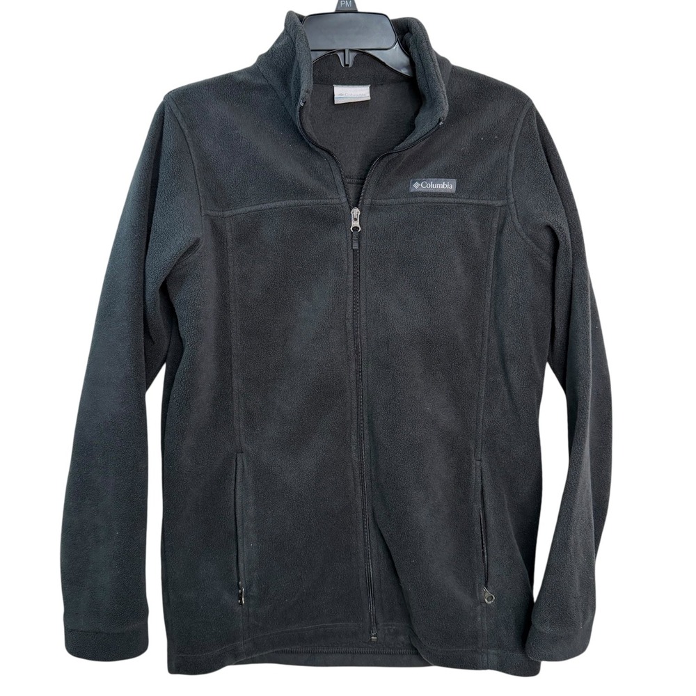 Columbia Sportswear Fleece Jacket‎ Full Zip Black Youth XL 18/20